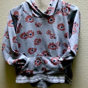 Empyre sweatshirt gray with flowers